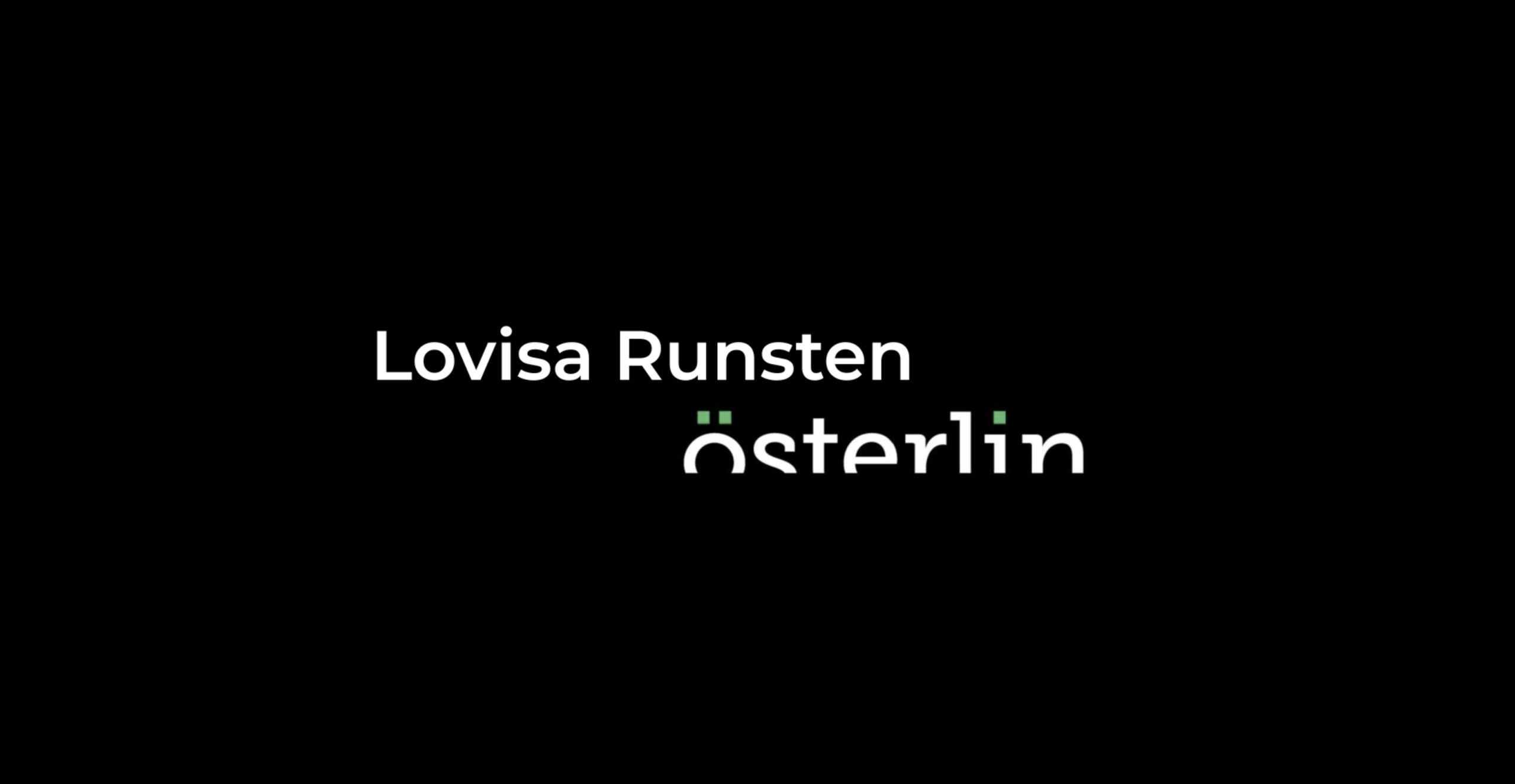 Lovisa Runsten – Österlin Communications AB