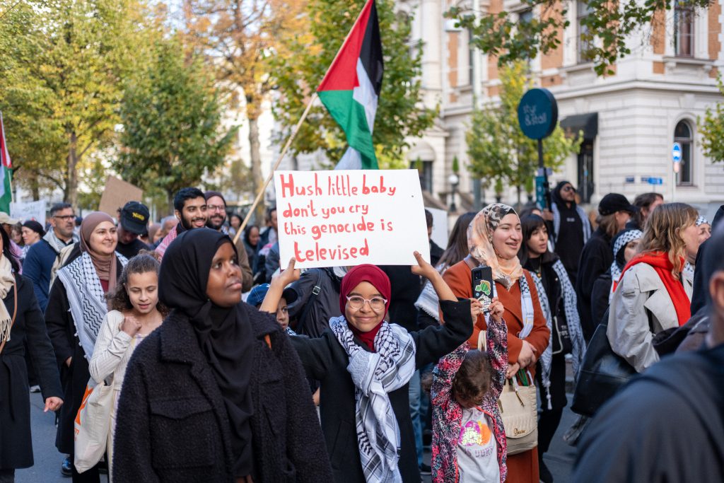 Pro-Palestinian protest in Gothenburg, Sweden © Sam McCarthy 2024
