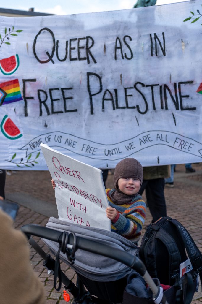 Pro-Palestinian protest in Gothenburg, Sweden (6th October 2024) © Samuel Ian McCarthy 2024