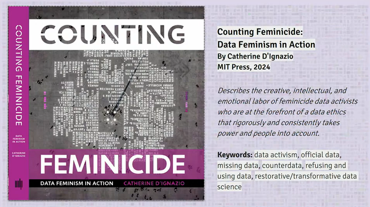 The findings of Counting Feminicide, a study by MIT Professor Catherine D'Ignazio, were presented at the 20th Forum Against Gender-Based Violence in Barcelona.