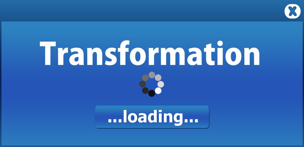 Transformation loading on a screen