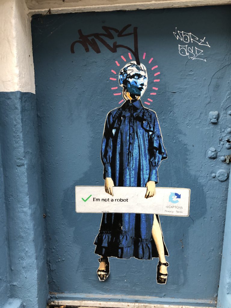 Wall painting in Hamburg