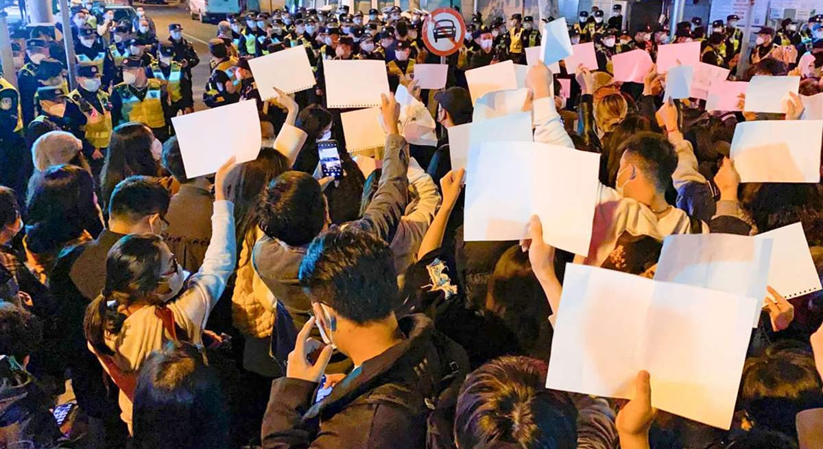 Online Activism under Censorship: The 2022 White Paper Protests