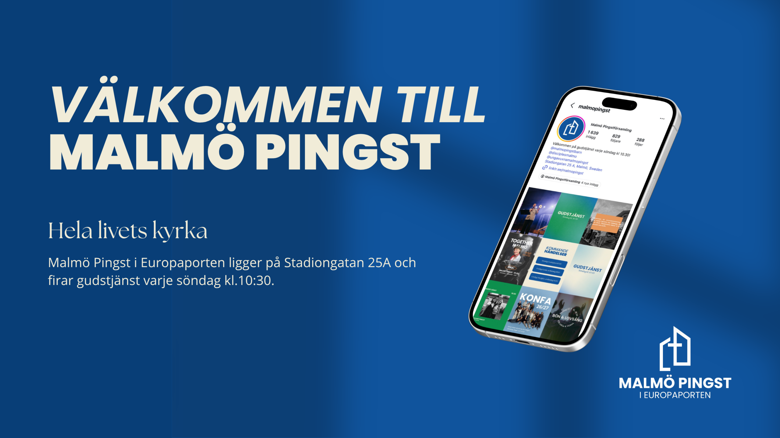 Grafisk profil för Malmö Pingst – Josefin Winzell