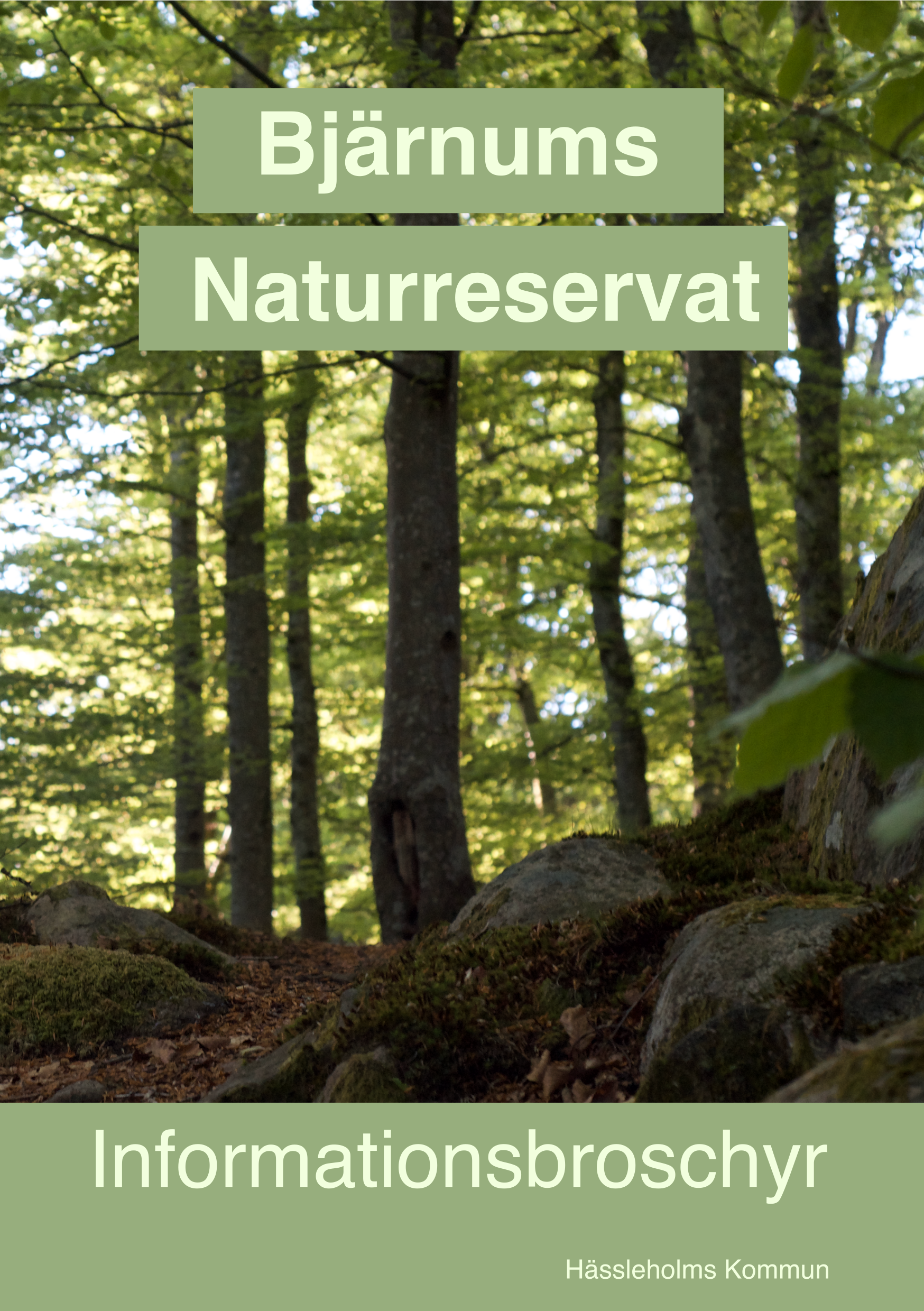 Broschyr för Bjärnums Naturreservat